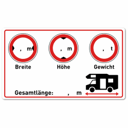Wohnmobil Aufkleber - Cockpit Zubehör für Womo und Camper ⭐️