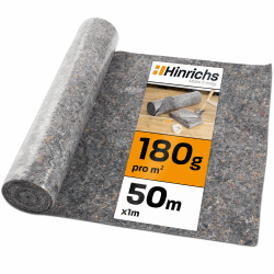 🎨 Malervlies 50m x 1m Rolle 180g/m² - Durchsickerungsschutz für Flüssigkeiten 🛡️ - Abdeckvlies - Abdeckfliesse für Boden mit Anti-Rutsch Beschichtung