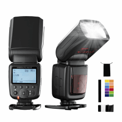 PHOTOOLEX FK310 LCD Blitz Flash Speedlite für Canon Nikon Sony Panasonic Olympus Pentax Fujifilm Sigma Minolta und Andere Digital SLR Film SLR Kameras und Digital Kameras mit Single-Kontakt Hot-Schuh 📸💥
