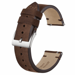 🌟 BISONSTRAP Distressed Leder Uhrenarmband für Herren 🕰️
