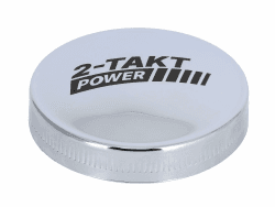 Tankdeckel '2-Takt POWER' Chrom 🏍️ - Simson S50, S51, SR50, SR80, KR51 Schwalbe