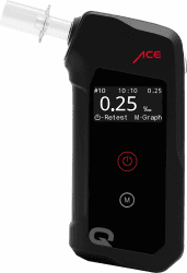 🚗🍻 ACE Q Alkoholtester - Promilletester mit Speicher und OLED-Display