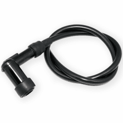 🔥 Easyboost Zündkerzenstecker Schwarz Hochspannungszündkerze Kabel 50cm für Roller Vespa Motorrad Aerox Jog-R Stunt Nitro AM6 Derbi Rasenmäher Motorsäge Bürstenschneider Kettensäge