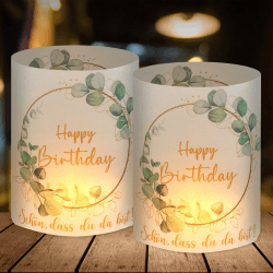 12 Windlicht Tischdeko Geburtstag 🎂🎉