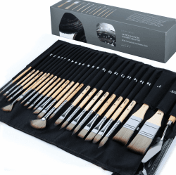 ARTIFY 25-teiliges Premium Malpinselset 🎨🖌️