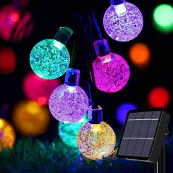 Solar Lichterkette Aussen 50LED - Wasserdicht & Flexibel 🌟