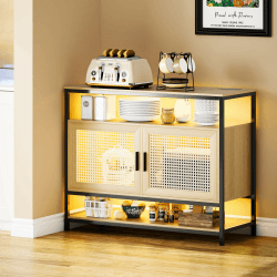 🌟 Angebot: Lvifur Sideboard mit LED-Licht und USB-Aufladung 🌟