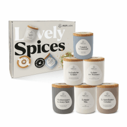 Angebot: POTLUCK | Kräuter Kumpel 6er Set 🌿🌶️ | Vegane Gewürzmischungen in Keramiktopf