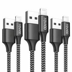 📱 RAVIAD iPhone Ladekabel [3Pack 2M] - Schwarz 🔌