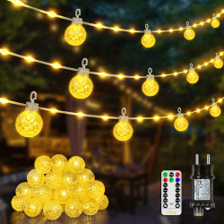 🌟 Lichterkette Außen 10M, IP67 Wasserdicht mit Fernbedienung 🎉