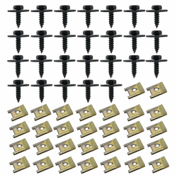 🚗 Blechmutter Schraube Mutter Clip Kit, 30 Sätze Kotflügelclip 🛠️