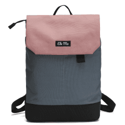 Ela Mo Rucksack Damen - Daypack schön u. durchdacht - Laptop Rucksäcke für Frauen - Anti Diebstahl Tasche für Schule, Uni, Business (Salmon) 🎒🌸