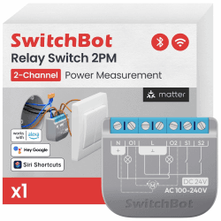 🔌🏠 SwitchBot WLAN Schalter 2PM | Kompatibel mit Alexa/Apple Home/Google Home