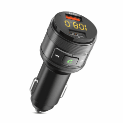🚗 ZeaLife Bluetooth FM Transmitter - Auto Bluetooth Radio Adapter mit 2 USB Anschlüsse und Freisprecheinrichtung Car Kit