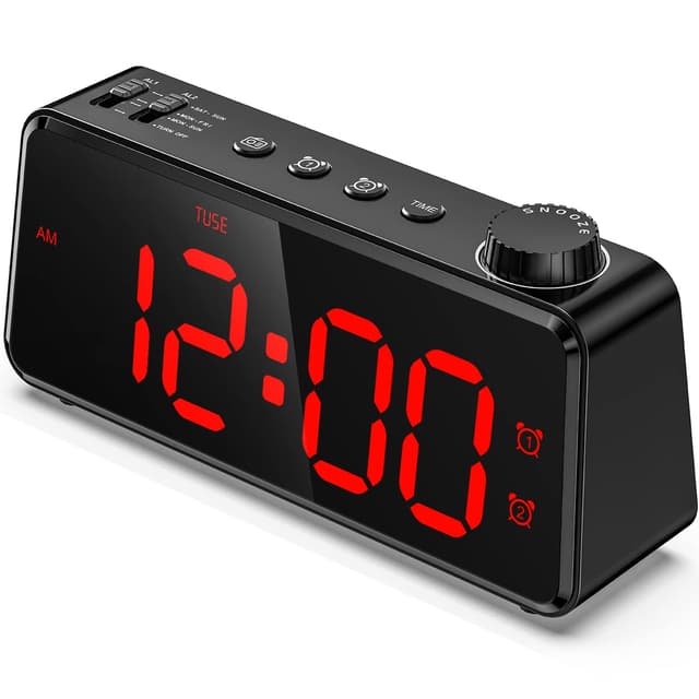 ANJANK Digitaler Wecker mit Radio | LED Display | Dual Alarm | USB Ladestation 🕒