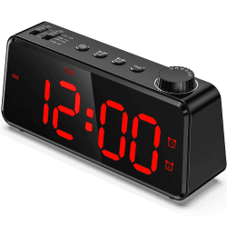 ANJANK Digitaler Wecker mit Radio | LED Display | Dual Alarm | USB Ladestation 🕒