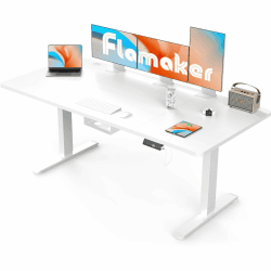 🌟 Sonderangebot! Flamaker Höhenverstellbarer Schreibtisch 160 x 80 cm 🌟