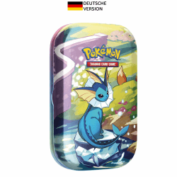 Pokémon-Sammelkartenspiel: Mini-Tin-Box Karmesin & Purpur – Prismatische Entwicklungen: Aquana 🌊