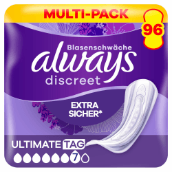 🌟 Mega Sparangebot! 🌟 Always Discreet Inkontinenz-Einlagen Ultimate Tag Monatspaket