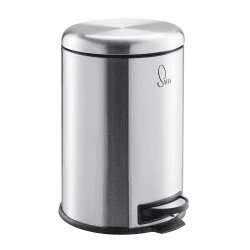 🗑️ SVITA T20 Edelstahl Mülleimer Silber Treteimer Abfalleimer 20 Liter inkl. Inneneiner rund Küchen-Hilfe - Angebot