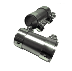 🚗 UNIVERSELLER ROHRVERBINDER mit Doppelschelle für AUSPUFF ABGASANLAGE 90 mm Länge x Ø 40 mm Innendurchmesser