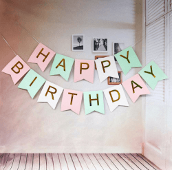 Happy Birthday Girlande Pink 🎉🎈🎁