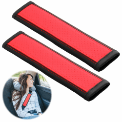 🚗 2 Stück Gurtpolster Auto für Kinder und Erwachsene - Weiches Mikrofaserleder - Schutz & Komfort 🚗