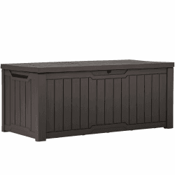 YITAHOME 120-Gallonen Wasserdichte Deckbox 🌿🌞 - Dunkelbraun