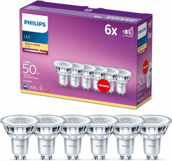 Angebot: Philips LED Classic GU10 Lampen 6-er Pack (50 W) 🔆🏡