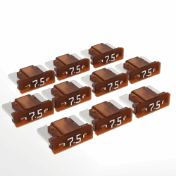 🚗 AUPROTEC Mini LP Kfz Sicherungen Flachstecksicherungen 2A - 30A Auswahl: 7,5A Ampere braun, 10 Stück