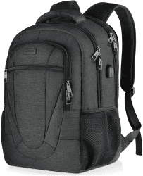 🎒 BIKROD Rucksack Herren - Großer Schulrucksack für Jungen Teenager mit USB Ladeanschluss und Diebstahlschutz