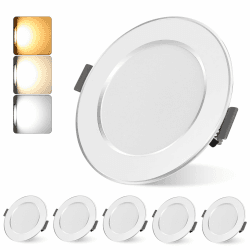 🔆🏠 LED Einbaustrahler 230V 6er Set - Ultra Flach und Einstellbar