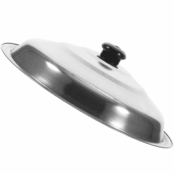 🍳🔥 Ciieeo Pfannendeckel Aus Edelstahl Kuppeldeckel Für Topf Bratpfannenabdeckung 42cm Wok-Abdeckung