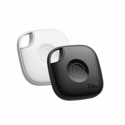🔑📱 Tile by Life360 Mate (2024) – Bluetooth-Tracker, Schlüssel- und Gegenstandsfinder 2er-Pack (Schwarz/Weiß)