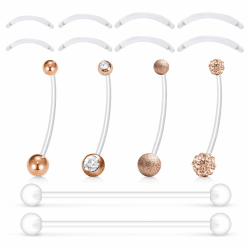 Mayhoop 14G Schwangerschaftspiercing Bauchnabelpiercing 😍🤰