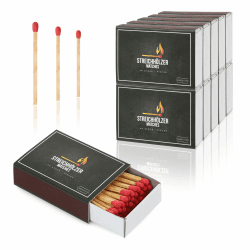 🔥 Nordstern Streichhölzer 10er Pack á 40 Stück - Zündhölzer für Kerzen und Kamin 🔥