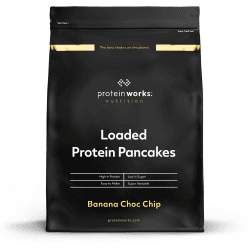 Protein Works Loaded Protein Pancakes | Banane-Schoko-Chip | Proteinreiches Frühstück | Zuckerarmer Snack | 1kg