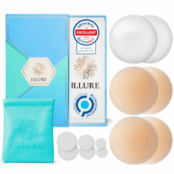 ILLURE® Nippelpads - Damen Nipple Cover mit Brustwarzenschutz 🌈