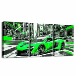 Loussiesd Geschwindigkeit Sportwagen 3er Poster Set für Wohnzimmer 🚗🏁