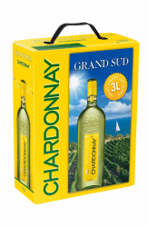 🍷 Grand Sud Chardonnay - Trockener Weißwein - Großpackung Wein Bag in Box 3l