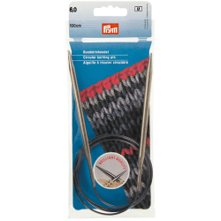 🧶🌟 Spezialangebot: Prym Rundstricknadeln MS 100 cm 6,00 mm silberfarbig 🌟🧶