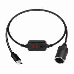 🔌 RIIEYOCA PD USB C Stecker zu Zigarettenanzünder Buchse Konverter Kabel | 5V zu 20V Typ C Adapter