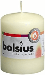 Bolsius Glatte Stumpenkerzen - Elfenbein - 10 Stück - 8 cm 🕯️