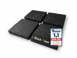 Premium Schwingungsdämpfer als Waschmaschinenunterlage und Vibrationsdämpfer | Antirutschpads | weniger Lärm und Bewegung | Antivibrationsmatte für Lautsprecher, 3D-Drucker | 4 Stück 15mm