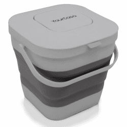 🌿🗑️ YourCasa® Bio Mülleimer faltbar - 4L Biomülleimer für Küche 🌿🗑️