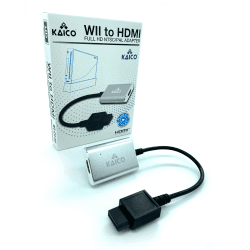 Kaico Wii HDMI Adapter für Nintendo Wii 🎮🔌 - Unterstützt Component Output - Einfacher Plug & Play HDMI Adapter für Wii Konsolen - Kompatibel mit NTSC & PAL