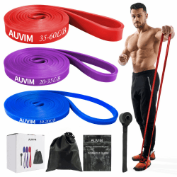 AUVIM Widerstandsbänder Set Fitnessbänder mit 3 Widerstandsstufen ⭐️