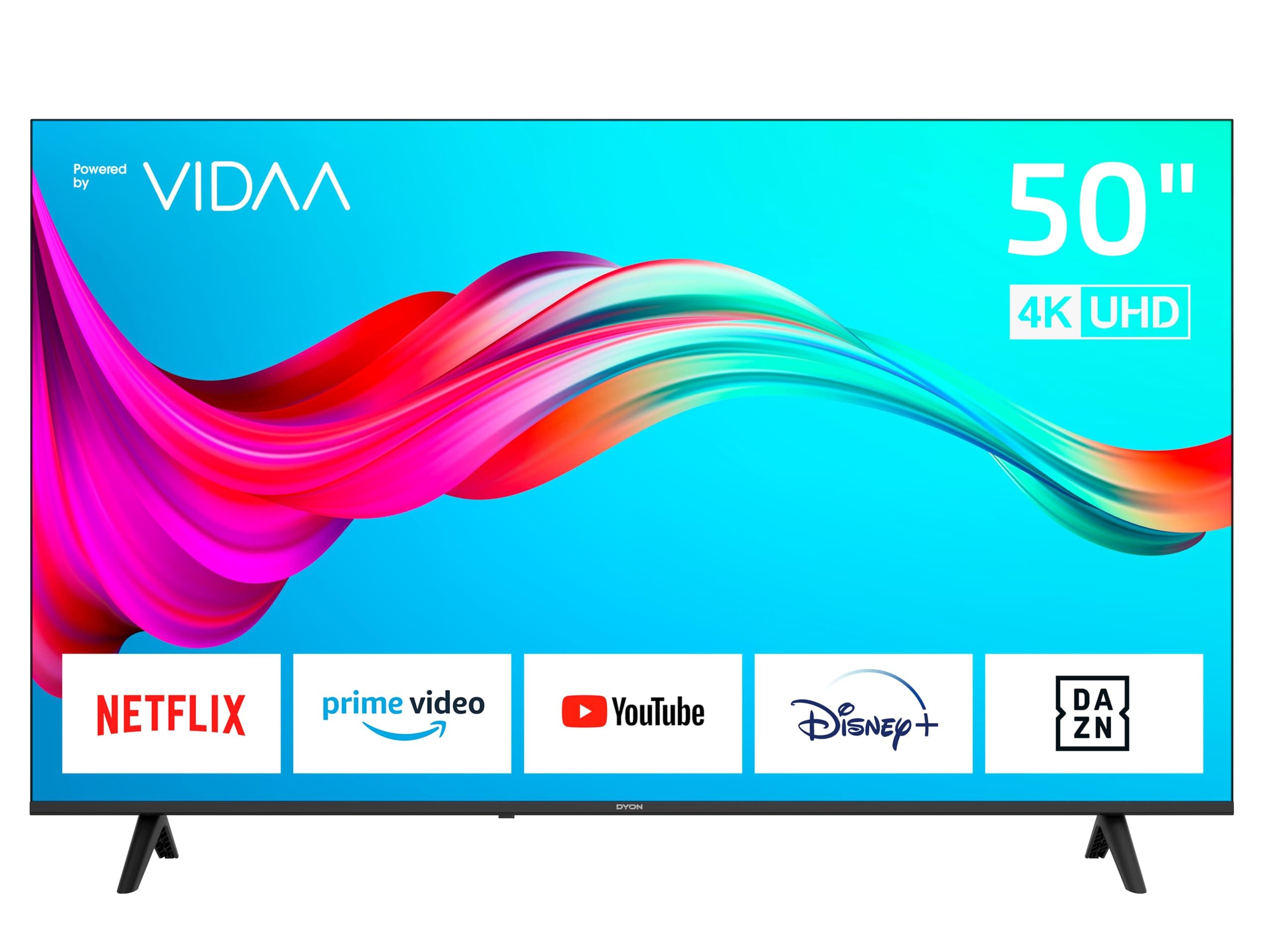 📺🌟 DYON Smart 50 VX - 50 Zoll (126 cm) 4K Ultra-HD Smart TV [Mod. 2024] 🌟📺