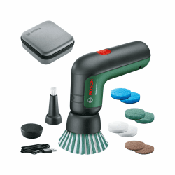 🌿🔌 Bosch Home and Garden 06033E0002 UniversalBrush Elektro-Reinigungsbürsten-Set, Grün | 45.99€