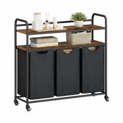 Wäschekorb 3 Fächer, 3 x 46L 🧺🧼